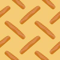 bread seamless pattern vector illustration isolated on color background