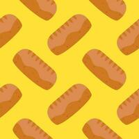 bread seamless pattern vector illustration isolated on color background
