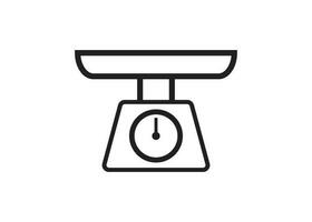scale icon design vector