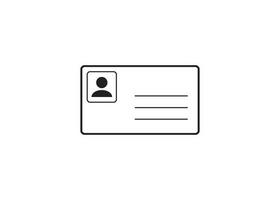 id card icon vector