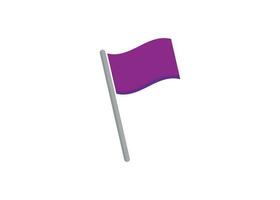 purple flag icon design vector