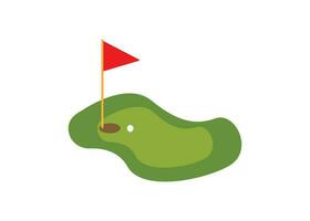 golf field icon design vector