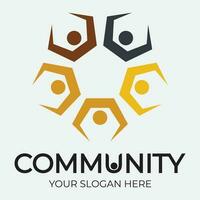 Community, network and social icon vector