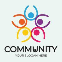 Community, network and social icon vector