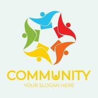 Community, network and social icon vector