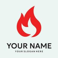 Flame logo design template illustration. vector