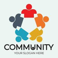 Community, network and social icon vector