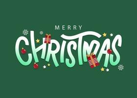 Illustration vector Merry Christmas greeting card, Background, Banner, Sticker. Vector eps 10