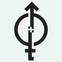 gender illustration logo. vector