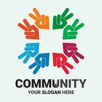 Community, network and social icon vector