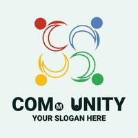 Community, network and social icon vector