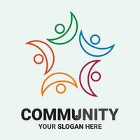 Community, network and social icon vector