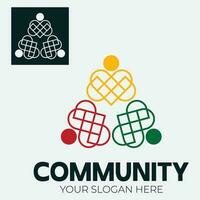 Community, network and social icon vector