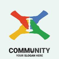 Community, network and social icon vector