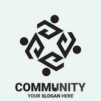 Community, network and social icon vector