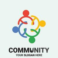 Community, network and social icon vector