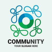 Community, network and social icon vector