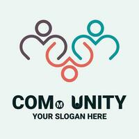 Community, network and social icon vector