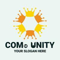 Community, network and social icon vector