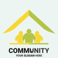 Community, network and social icon vector