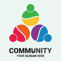 Community, network and social icon vector