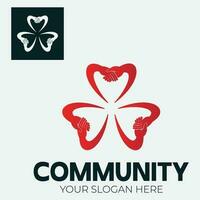 Community, network and social icon vector