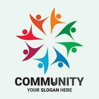 Community, network and social icon vector