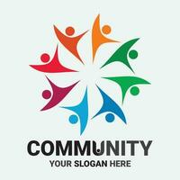 Community, network and social icon vector