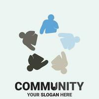 Community, network and social icon vector