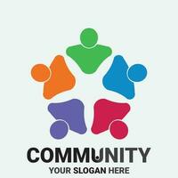 Community, network and social icon vector