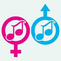 gender illustration logo. vector