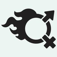 gender illustration logo. vector