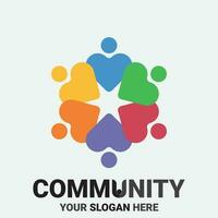 Community, network and social icon vector