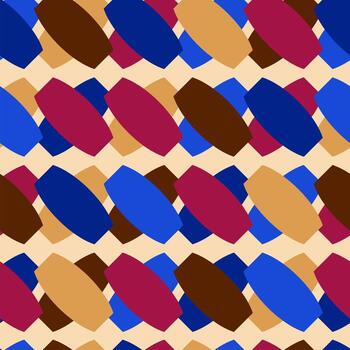 resumen modelo sin costura diseño. vistoso formas en beige antecedentes. vector