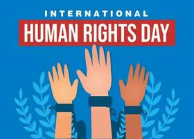 Human rights day illustration vector background. Vector eps 10