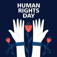 Human rights day illustration vector background. Vector eps 10