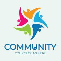 Community, network and social icon vector