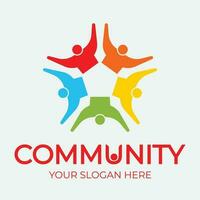 Community, network and social icon vector