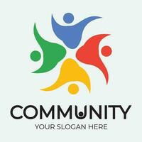 Community, network and social icon vector