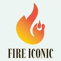 Flame logo design template illustration. vector