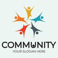 Community, network and social icon vector