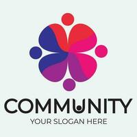 Community, network and social icon vector