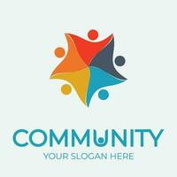 Community, network and social icon vector