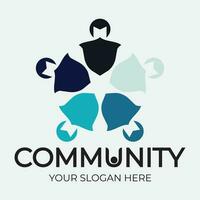 Community, network and social icon vector