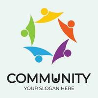 Community, network and social icon vector