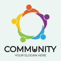 Community, network and social icon vector