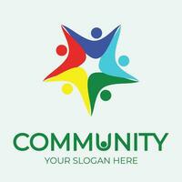 Community, network and social icon vector