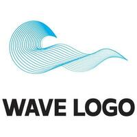 Sea waves icon logo design vector