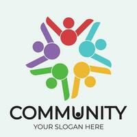 Community, network and social icon vector