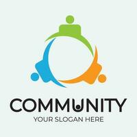 Community, network and social icon vector